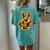 Groovy Peace Sign Retro Daisy 70S Hippie Vintage Women's Oversized Comfort T-Shirt Back Print Chalky Mint