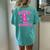 Howdy Rodeo Hot Pink Wild Western Yeehaw Cowgirl Country Women's Oversized Comfort T-Shirt Back Print Chalky Mint