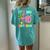 It's My 10Th Birthday Flamingo Hawaii 10 Yrs Old Girl Women's Oversized Comfort T-shirt Back Print Chalky Mint