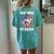 Just Here To Bang Chicken 4Th Of July Us Flag Firecrackers Women's Oversized Graphic Back Print Comfort T-shirt Chalky Mint