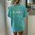 Be Kind Peace And Love Tie Dye Hippy Message Of Love Happy Women's Oversized Comfort T-Shirt Back Print Chalky Mint