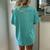 Be Kind To Yourself Saying Women's Oversized Comfort T-Shirt Back Print Chalky Mint
