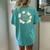 Maid Of Honor Lovely Pretty Floral Wreath Wedding Women's Oversized Comfort T-Shirt Back Print Chalky Mint
