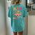 Mom Of The Birthday Princess Girl Circus Party Carnival Women's Oversized Comfort T-shirt Back Print Chalky Mint