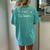 Motivational Teacher Saying It's A Good Day To Learn Women's Oversized Comfort T-shirt Back Print Chalky Mint