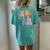 In My Principal Era Groovy Color Women's Oversized Comfort T-shirt Back Print Chalky Mint