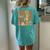 In My Pumpkin Spice Era Retro Autumn Thanksgiving Fall Y'all Women's Oversized Comfort T-shirt Back Print Chalky Mint