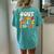 Retro Groovy Peace Out Single Digits 10Th Birthday Girl Women's Oversized Comfort T-shirt Back Print Chalky Mint