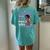 Stepping Into My 50Th Birthday With Gods Grace Mercy Women's Oversized Comfort T-shirt Back Print Chalky Mint