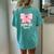 Support Squad Breast Cancer Awareness Butterfly Ribbon Women's Oversized Comfort T-shirt Back Print Chalky Mint