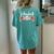 Volleyball Mom Tiedye Volleyball Love For Women Women's Oversized Comfort T-Shirt Back Print Chalky Mint