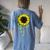 Best Wife Ever Sunflower Women's Oversized Comfort T-Shirt Back Print Blue Jean