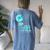 Cervical Cancer Awareness Spread Hope Find Cure Daisy Flower Women's Oversized Comfort T-Shirt Back Print Blue Jean