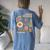 Choose Kindness You Got This Groovy Be Kind Inspirational Women's Oversized Comfort T-shirt Back Print Blue Jean