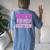 Howdy Rodeo Hot Pink Wild Western Yeehaw Cowgirl Country Women's Oversized Comfort T-Shirt Back Print Blue Jean
