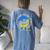 Be Kind Down Syndrome Awareness Ribbon Sunflower Kindness Women's Oversized Comfort T-Shirt Back Print Blue Jean