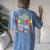 This Princess Is Going To Second Grade Girls Back To School Women's Oversized Comfort T-shirt Back Print Blue Jean