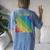 Rainbow Grid Of Prime Numbers School Teacher Women's Oversized Comfort T-shirt Back Print Blue Jean