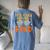 Retro It’S Too Cool To Be Kind Cute 60S 70S Hippie Costume Women's Oversized Comfort T-Shirt Back Print Blue Jean