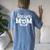 Senior Soccer Mom Class Of 2024 Player Graduation Senior Women's Oversized Comfort T-shirt Back Print Blue Jean