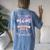 Im A Super Proud Mom Of An Awesome Prek 2023 Graduate Women's Oversized Comfort T-Shirt Back Print Blue Jean