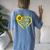Tu Best Wife Since 2011 10Th Wedding Anniversary Sunflower Women's Oversized Comfort T-Shirt Back Print Blue Jean