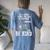 World Be Kind Elephant Trans Turtle Transgender Lgbt Women's Oversized Comfort T-Shirt Back Print Blue Jean