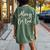 Always Be Kind Uplifting Positive Kindness Rocks Women's Oversized Comfort T-Shirt Back Print Moss