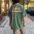 Aunt Of The Birthday Boy Beach Ball Family Matching Party Women's Oversized Comfort T-shirt Back Print Moss