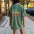 Awesome Since August 1953 70Th Birthday 70 Year Old Women's Oversized Comfort T-shirt Back Print Moss