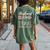 Couple Matching Husband And Wife Travel Partners For Life Women's Oversized Comfort T-shirt Back Print Moss