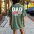 Dad 2024 Loading It's A Girl Baby Pregnancy Announcement Women's Oversized Comfort T-shirt Back Print Moss