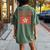 Fight For Hong Kong Regional Flag Protest Prc Distressed Women's Oversized Comfort T-Shirt Back Print Moss