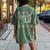 Ugly Sweater Christmas Let't Get Lit Drinking Women's Oversized Comfort T-shirt Back Print Moss