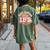 Hot Girls Have Ibs Groovy 70S Irritable Bowel Syndrome Women's Oversized Comfort T-Shirt Back Print Moss