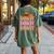 Howdy Cowgirl Western Country Rodeo Southern For Women Girls Women's Oversized Comfort T-Shirt Back Print Moss