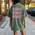 Howdy Rodeo Women Vintage Western Country Southern Cowgirl Women's Oversized Comfort T-Shirt Back Print Moss