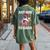 Just Here To Bang Chicken 4Th Of July Us Flag Firecrackers Women's Oversized Graphic Back Print Comfort T-shirt Moss
