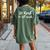 Be Kind To All Kinds Kindness Women's Oversized Comfort T-Shirt Back Print Moss