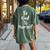 Be Kind To Yourself Self Respect Philosophy Women's Oversized Comfort T-Shirt Back Print Moss