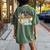 Neon Moon 90S Country Western Cowboy Cowgirl Women's Oversized Comfort T-Shirt Back Print Moss