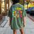 Retro 70S For Men Women Hippie It’S Cool To Be Kind Women's Oversized Comfort T-Shirt Back Print Moss