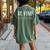 Stop Bullying Kindness Matters Be Kind Sign Language Women's Oversized Comfort T-Shirt Back Print Moss
