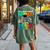 Im A Super Proud Mom Of A 2023 Prek Graduate Dinosaur Women's Oversized Comfort T-Shirt Back Print Moss