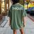 Thique Healthy Body Proud Thick Woman Women's Oversized Comfort T-shirt Back Print Moss