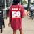 Hip-Hop 50 Years Old Women's Oversized Comfort T-shirt Back Print Crimson