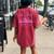 New York Girls Trip 2023 Nyc Vacation 2023 Matching Women's Oversized Comfort T-shirt Back Print Crimson