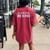 World Be Kind Transgender Trans Pride Transsexual Lgbt Women's Oversized Comfort T-Shirt Back Print Crimson
