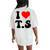 I Heart Love Ts Taylor Name Love Women Women's Oversized Comfort T-Shirt Back Print Ivory