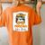 Purple Gold Football Mom Mother Football Vibes Women's Oversized Comfort T-Shirt Back Print Mustard